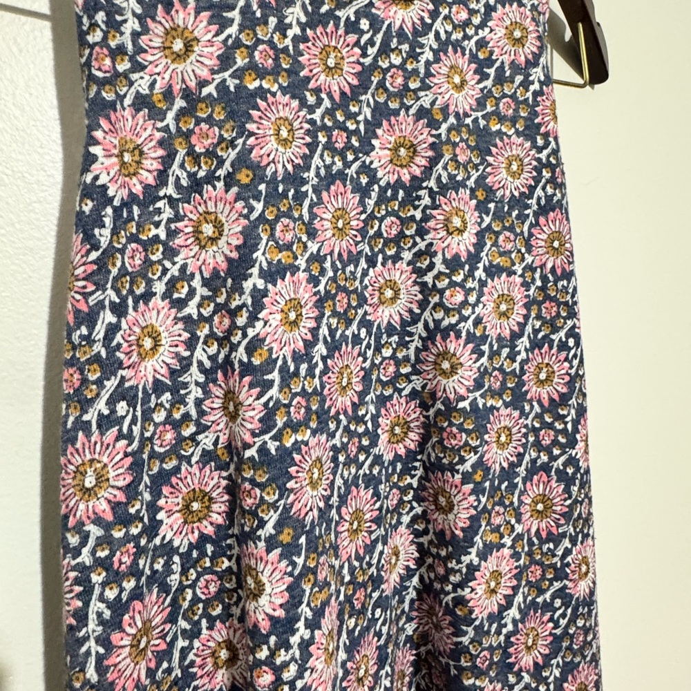 NWT GAP Women’s Sleeveless Linen Blend Floral Dress Keyhole Back Size Medium - Picture 2 of 9